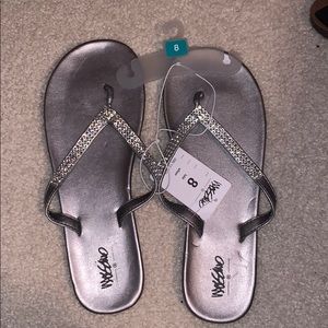 Silver sandals